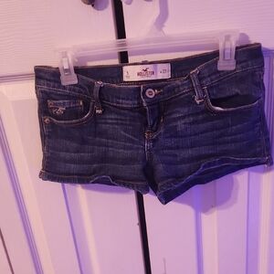 Hollister Dark Blue Jean Shorts
